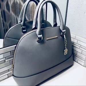 ANNE KLEIN Purse Crossbody Satchel Light Gray